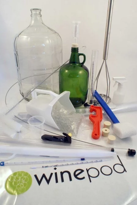 The Winepod kit minus the Winepod