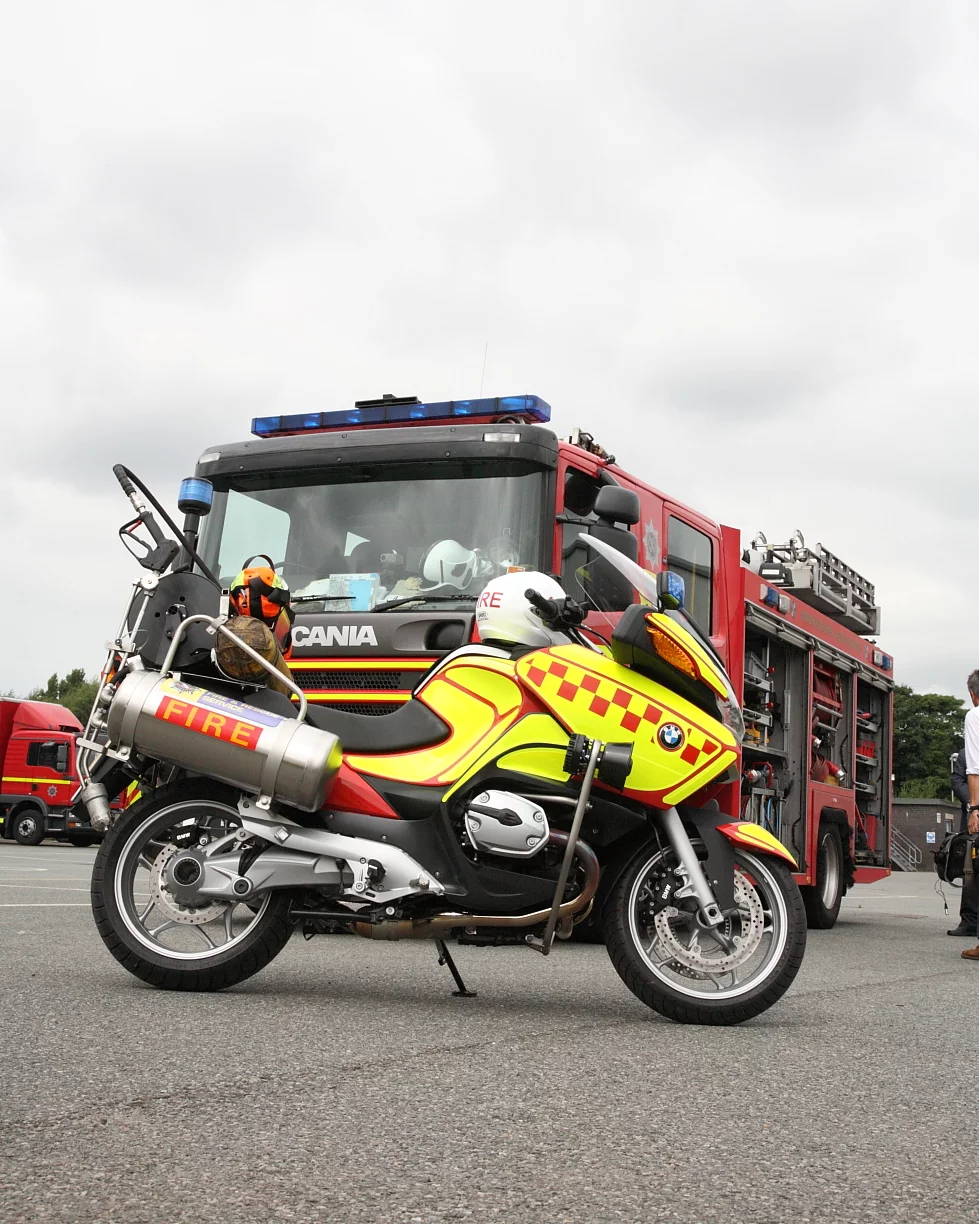 Merseyside Fire & Rescue Service is getting ready to trial a couple of firefighting motorcycle response units from August (all photos by Tony Thomas)
