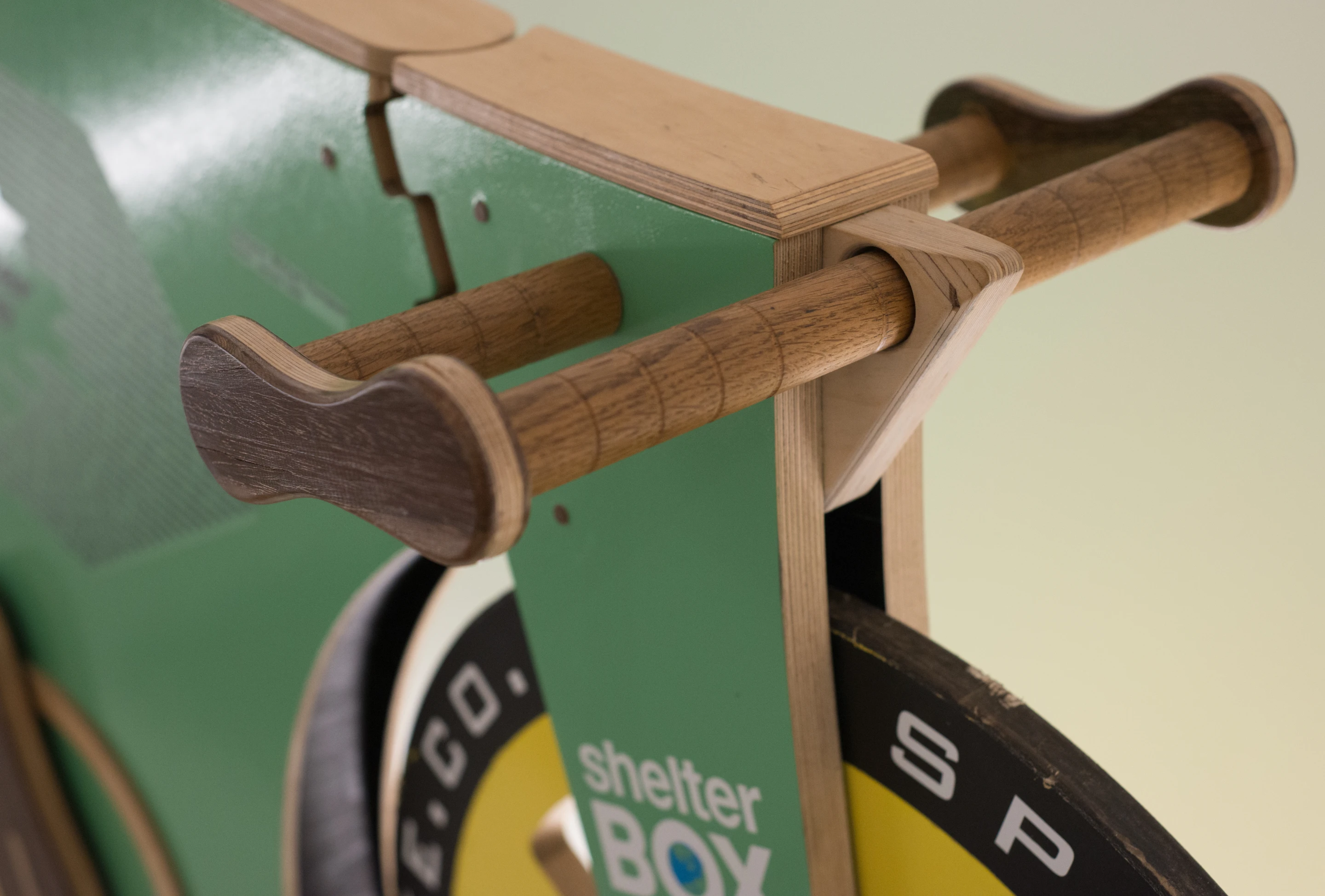The SplinterBike is made with just wood and glue