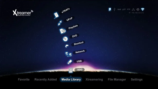 Accessing the media library via the new Flash GUI