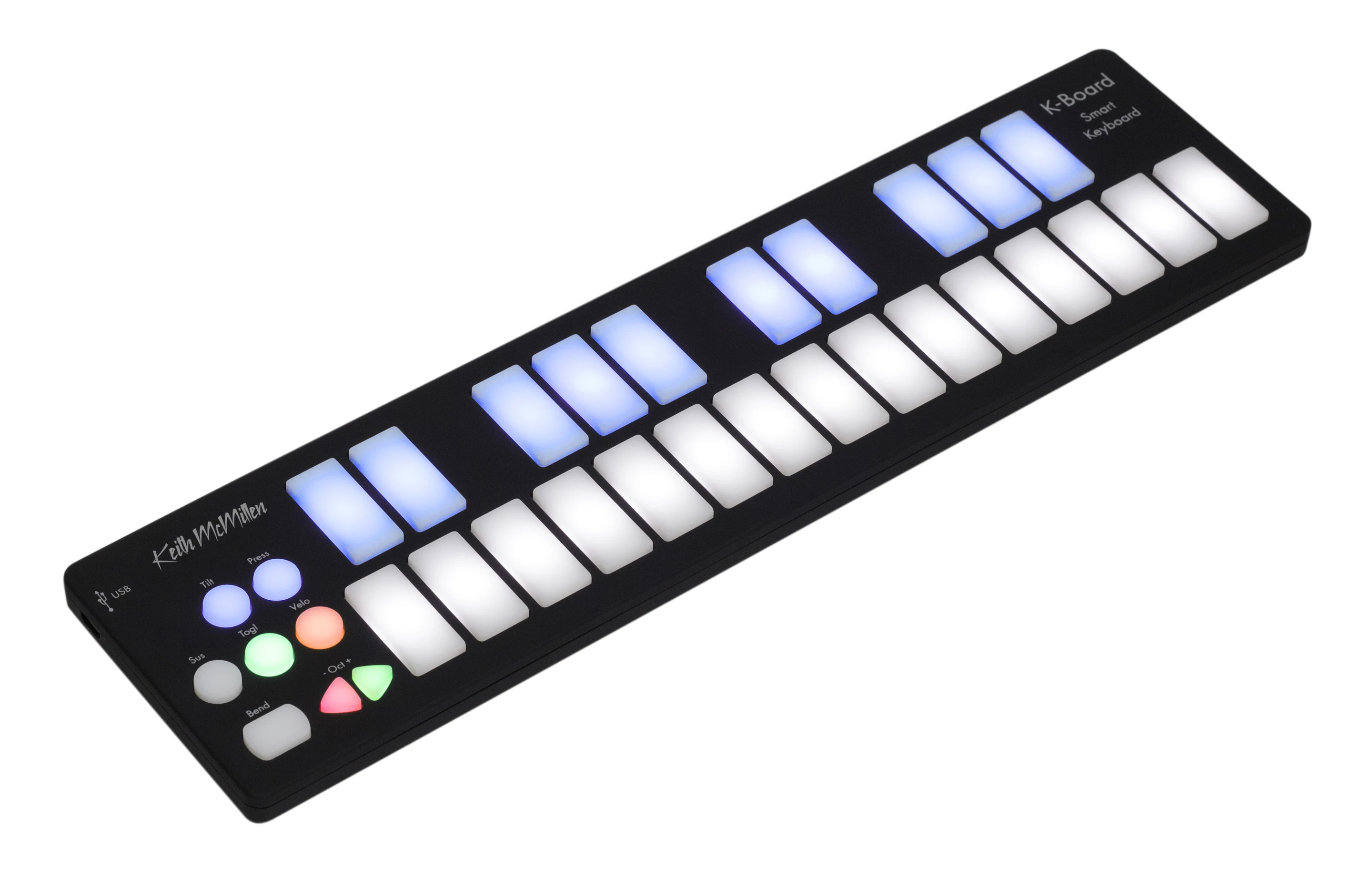The K-Board USB MIDI keyboard can survive being run over by a tour van and a drop from a 2-story building