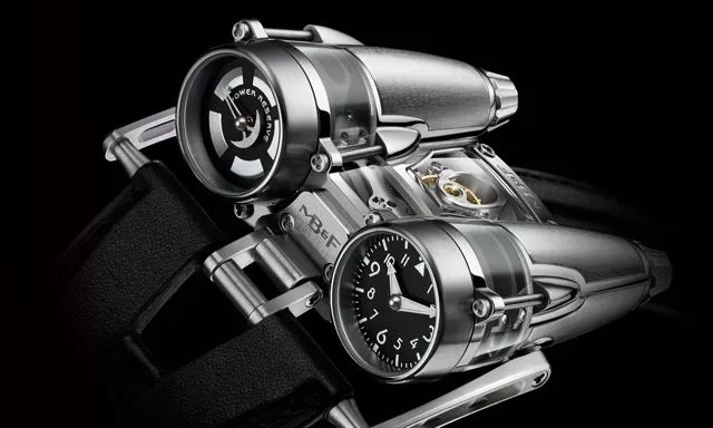 The Horological Machine No. 4 Thunderbolt is a titanium and sapphire watch inspired by aircraft, that costs almost US$200,000