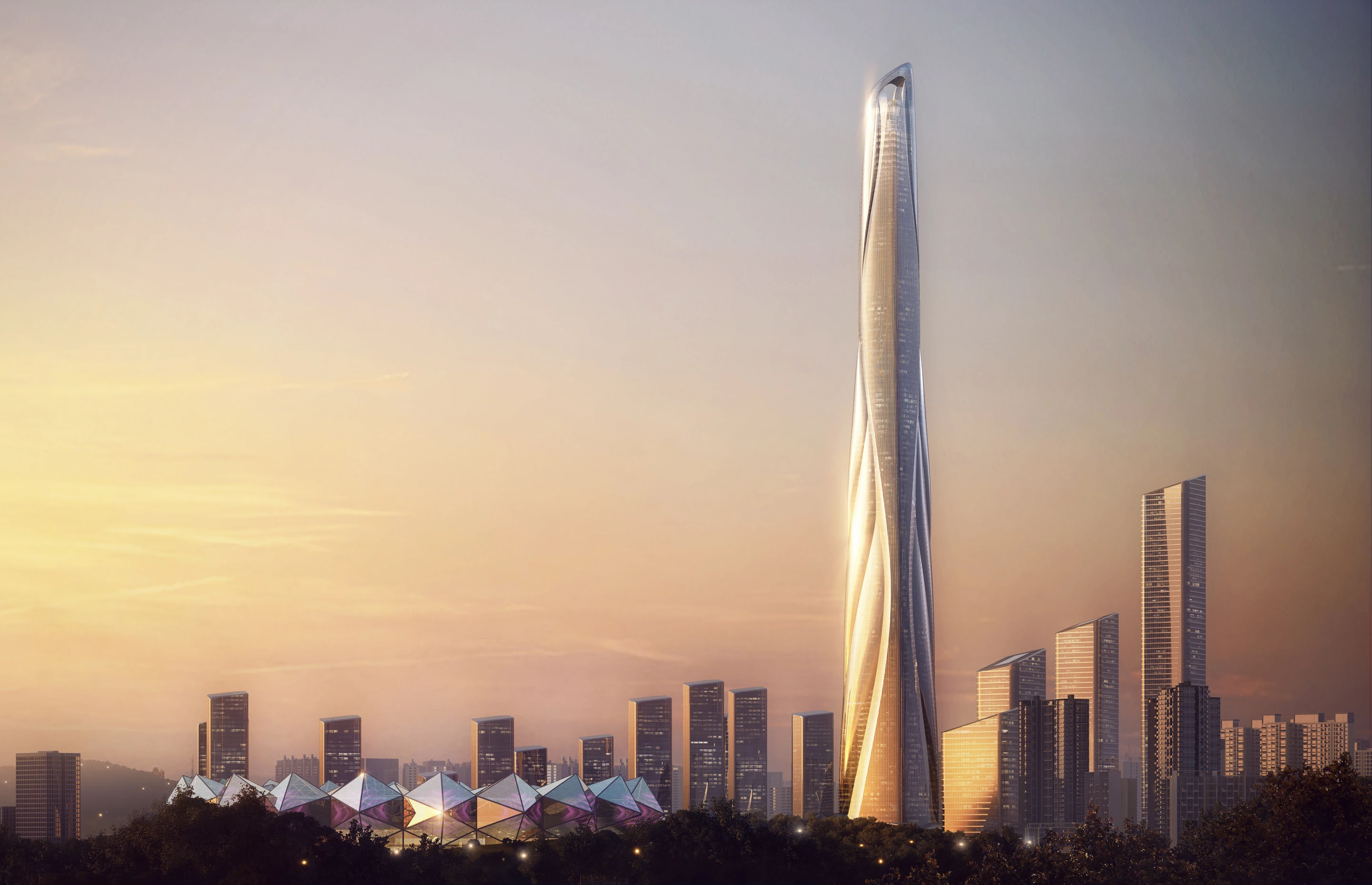 The Shenzhen-Hong Kong International Center is slated for LEED Platinum certification (a green building standard)