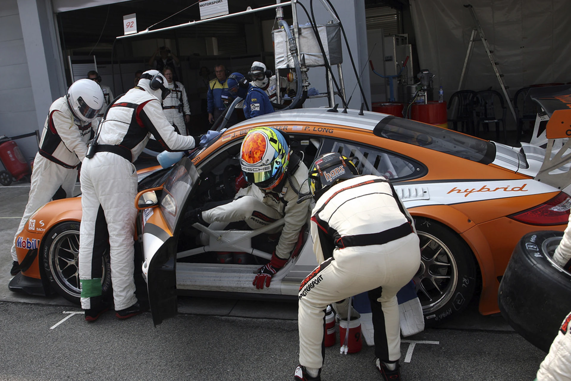 The 911 GT3 R Hybrid in Zuhai last week.
