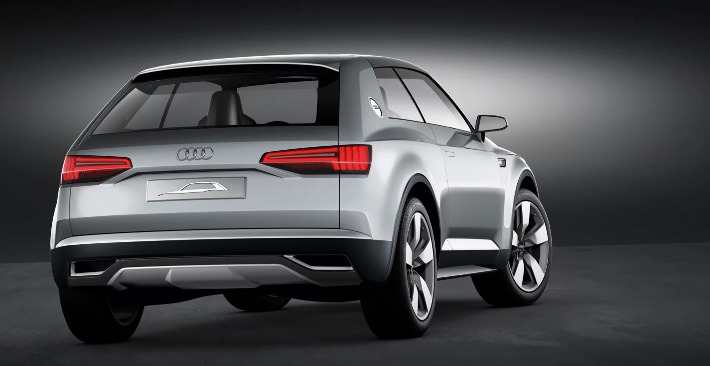 The Audi crosslane coupé concept rear view
