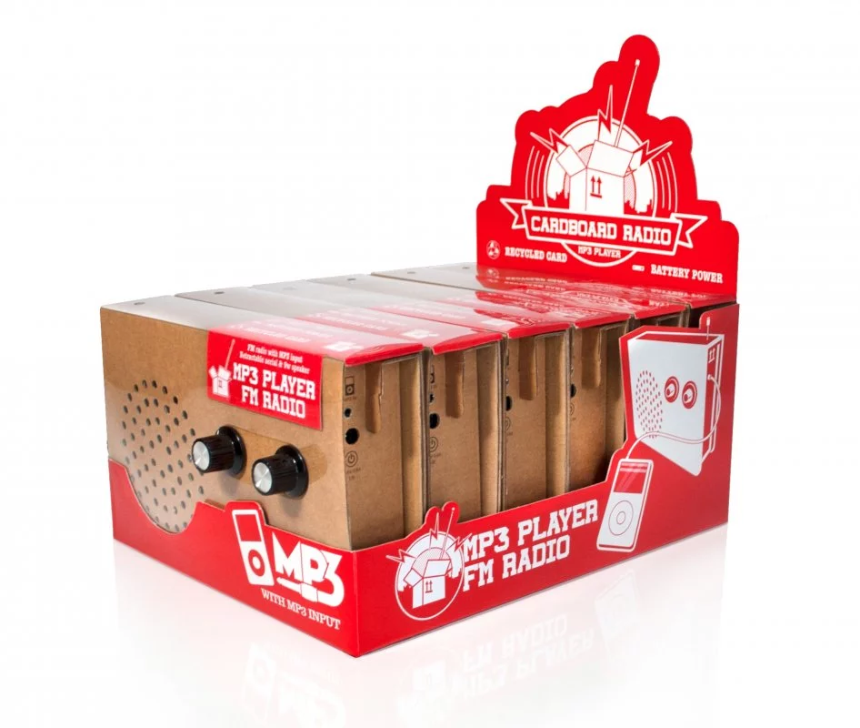 A batch of six Card Radios as packed for shipping