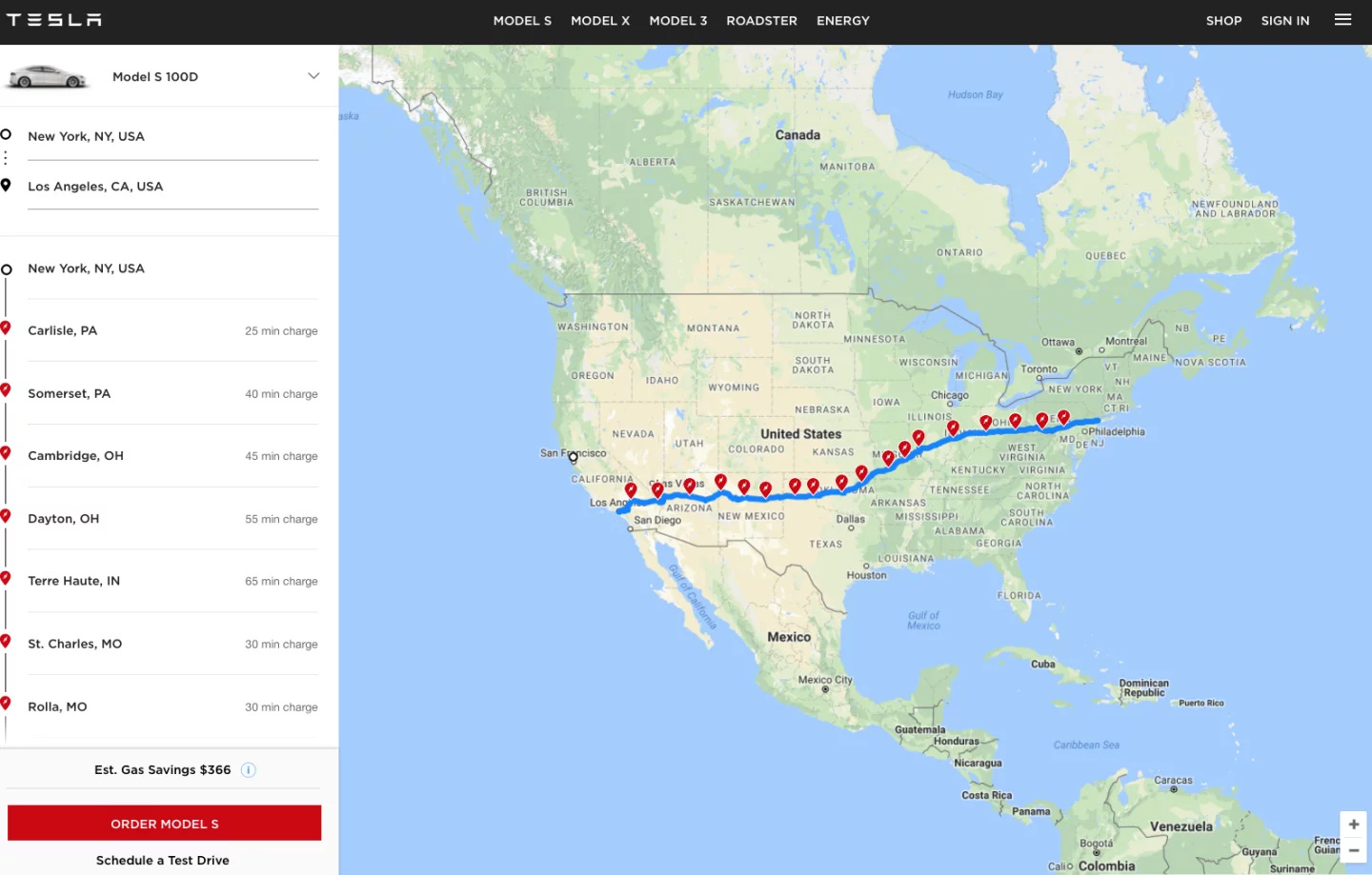 Tesla is expanding its Supercharger network in a big way