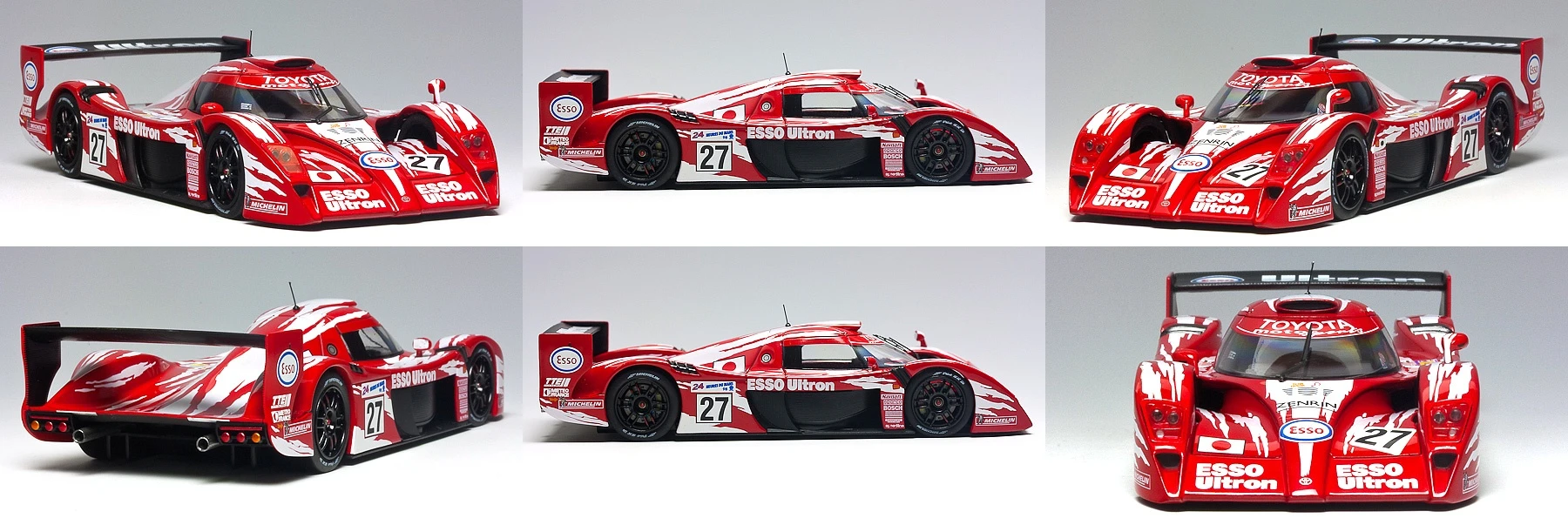 The best images we could find of the 1999 model 3.6L Turbo V8 Toyota GT-One were at an enthusiast modelling site.