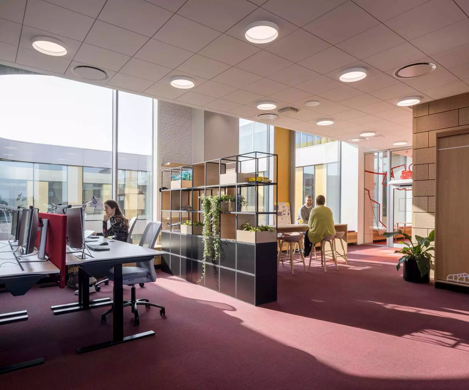 Much of the Lego Campus' interior is given over to open plan office space