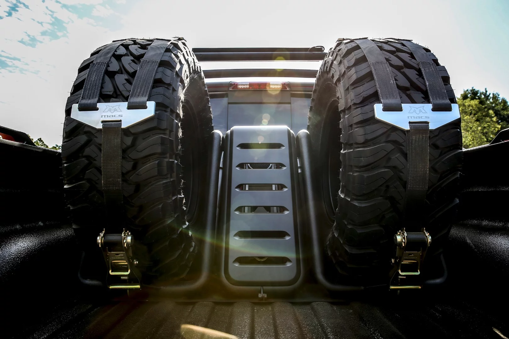 The Ram Rebel TRX includes two spare wheel/tires