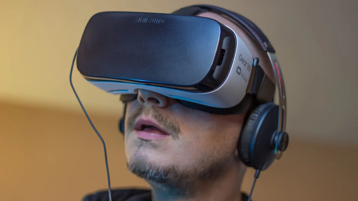 The Samsung Gear VR, which is more impressive than you'd expect for smartphone-based VR