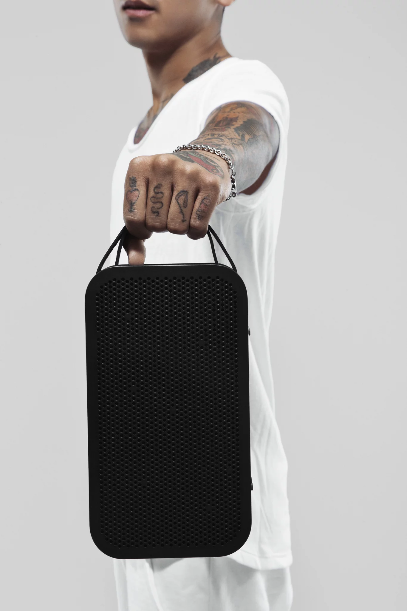 The BeoPlay A2, shown in black