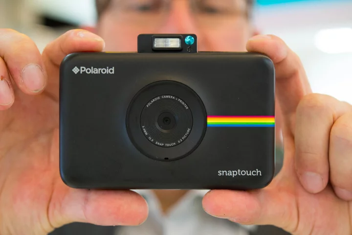 The Polaroid Snap Touch now features a touch screen so you can see what you are doing