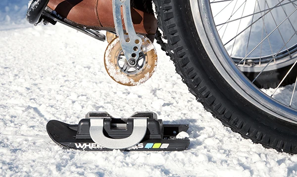 To install you pull the front wheels up