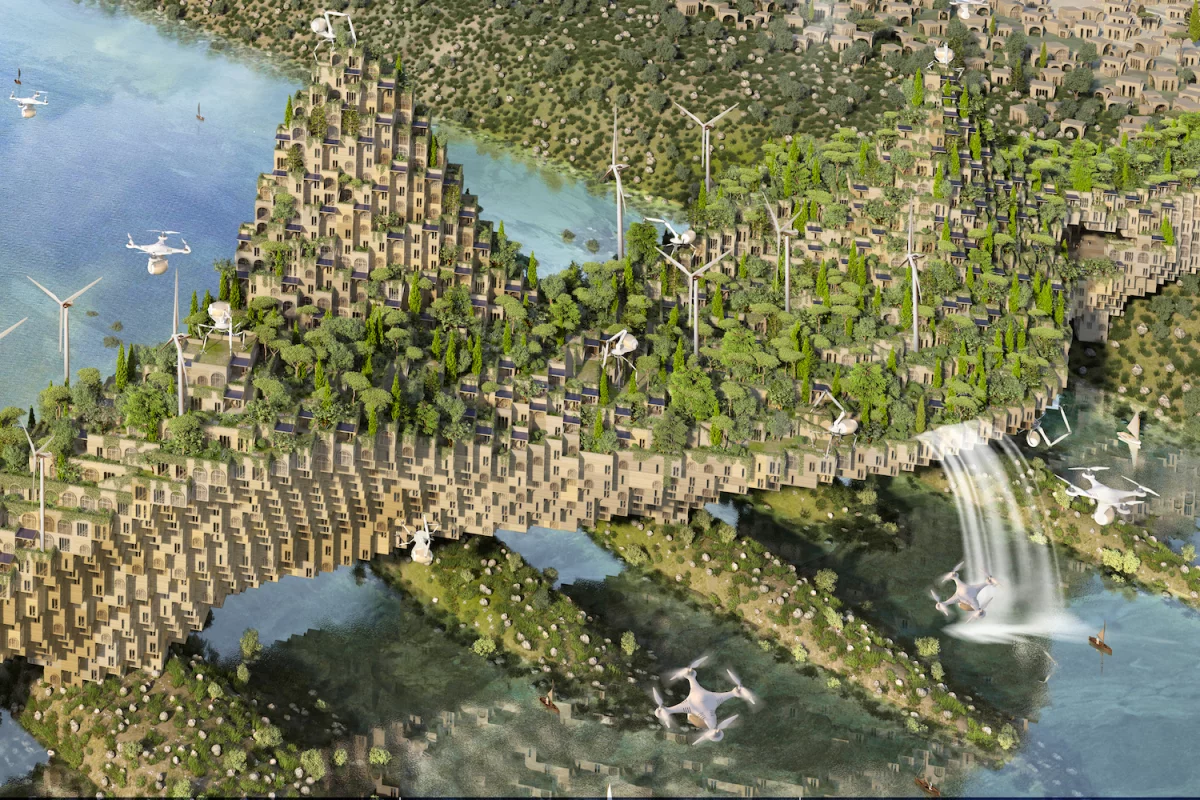 The 5 Farming Bridges proposal was designed for the Rifat Chadirji Prize for Architecture competition