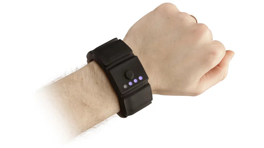 The Universal Gadget Wrist Charger provides extra power on the go