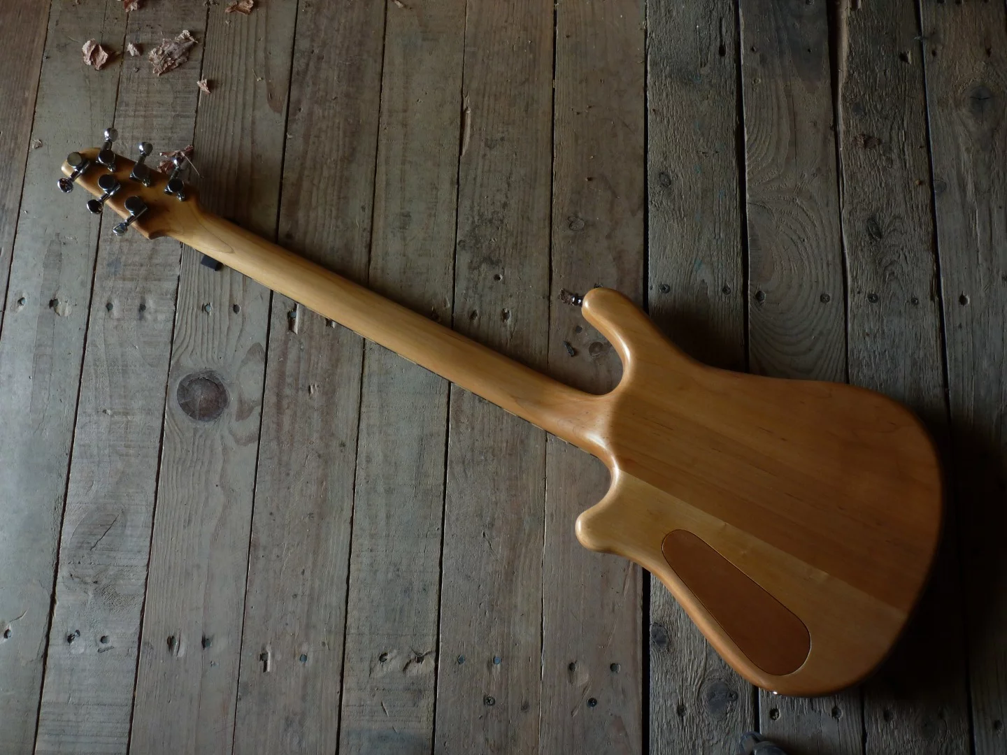 The Subfretboard prototype from the back