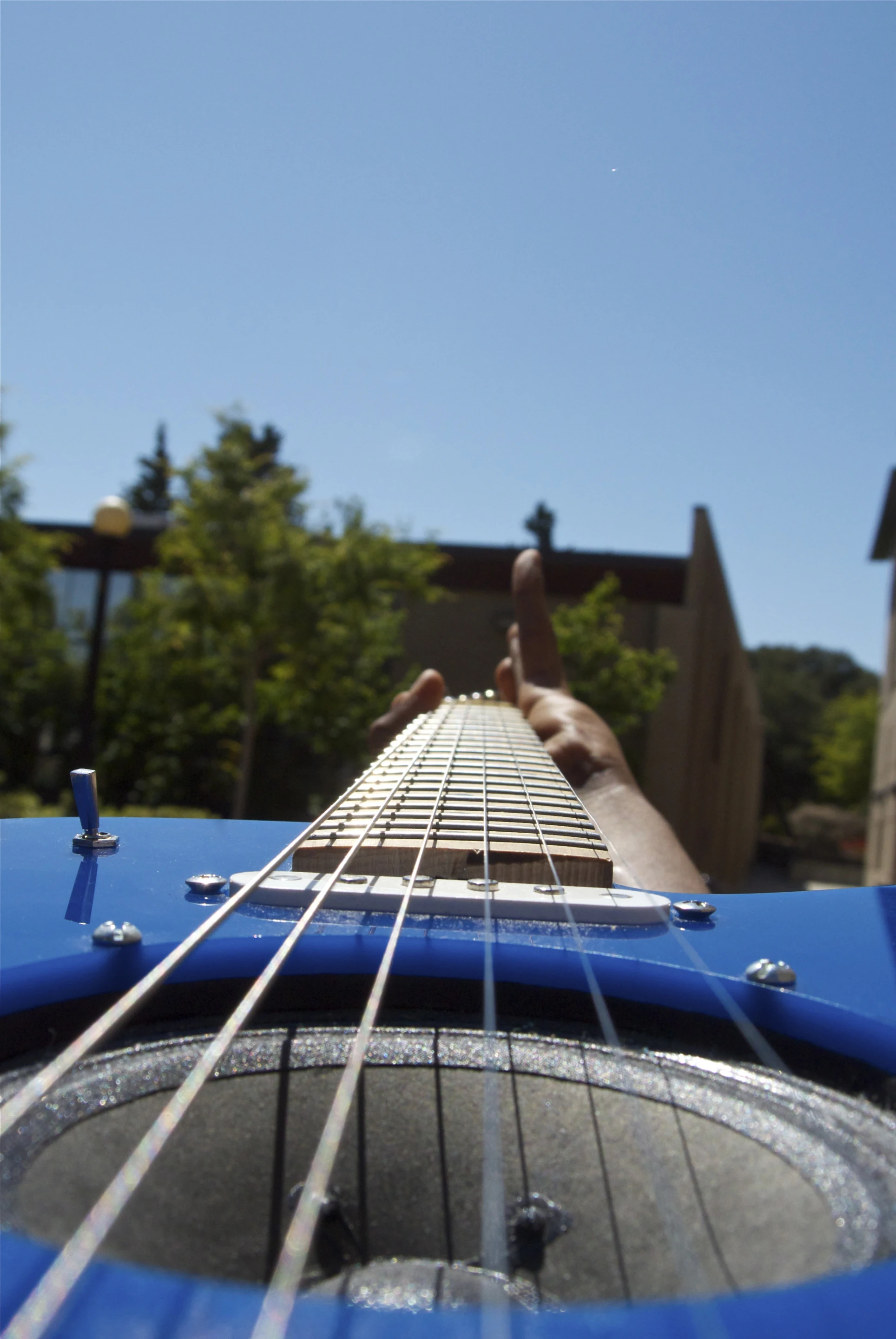 The bridge, tuners, pickups and neck are all off-the-shelf components, although the designers say that several different combinations have been tried and tested for the best sound and playability at an affordable price