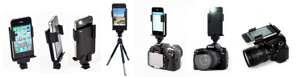 When fixed in the Flash Dock, your smartphone can be reoriented in a variety of ways depending on the app in use at the time