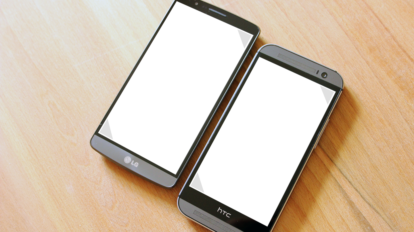 You get significantly more screen real estate with the G3 than the HTC One (M8)