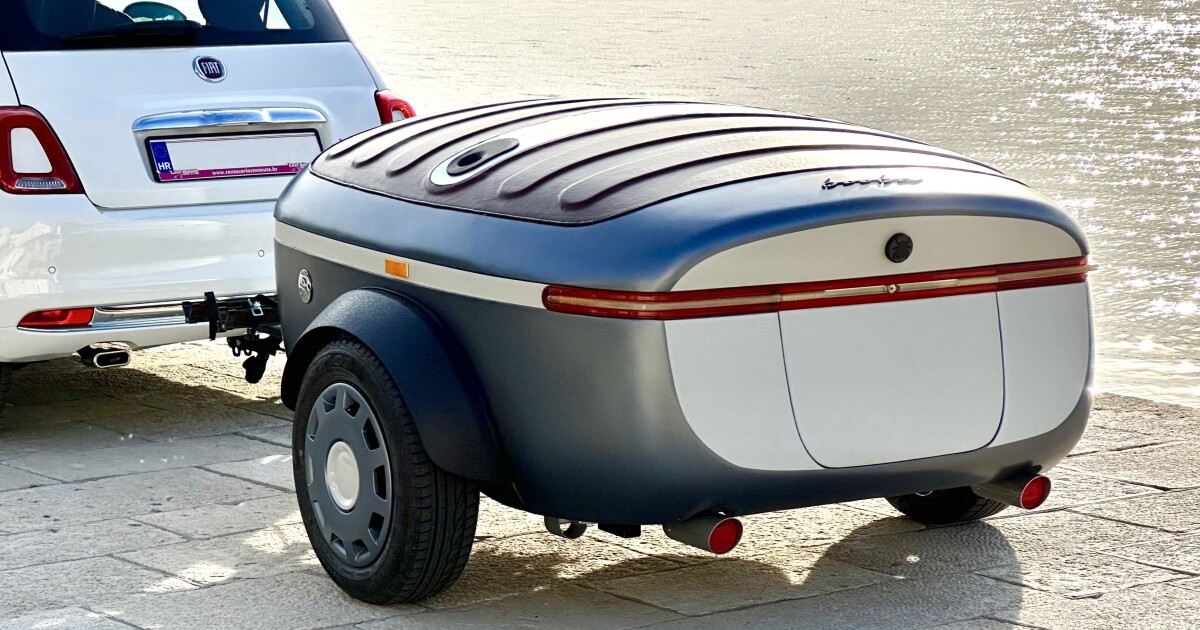 Utterly adorable 530-lb micro-camping pod airs up into tiny-tent abode