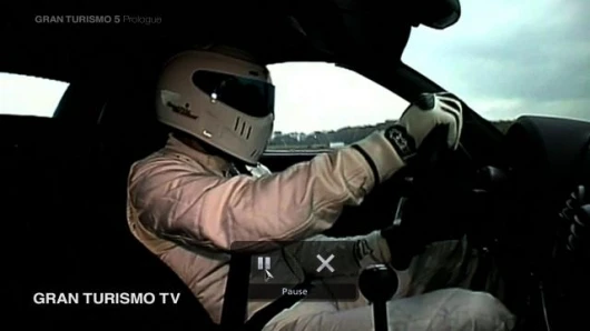 The Stig at the wheel