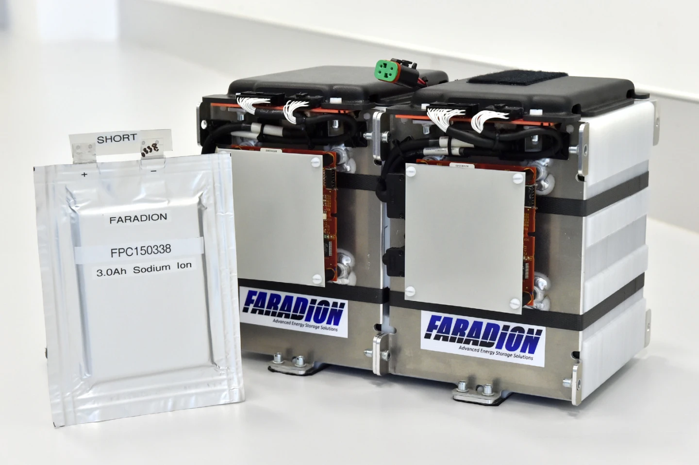 The sodium-ion battery pack, which was made by Williams, incorporates sodium salts made from common salt