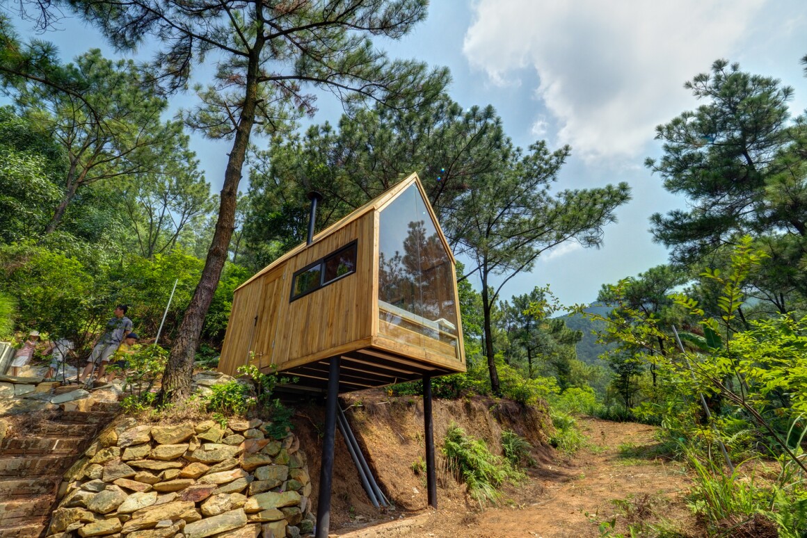 Vietnamese Forest House puts tiny living on stilts