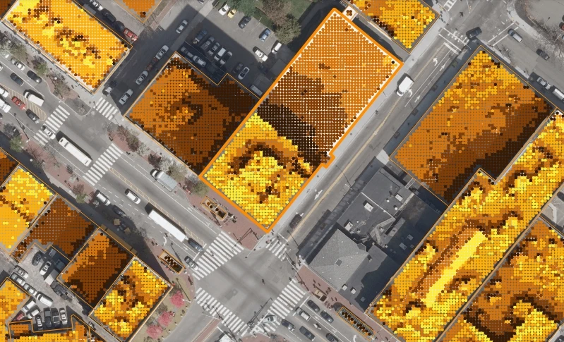 The map displays solar radiation data with outstanding resolution (Photo: MIT)