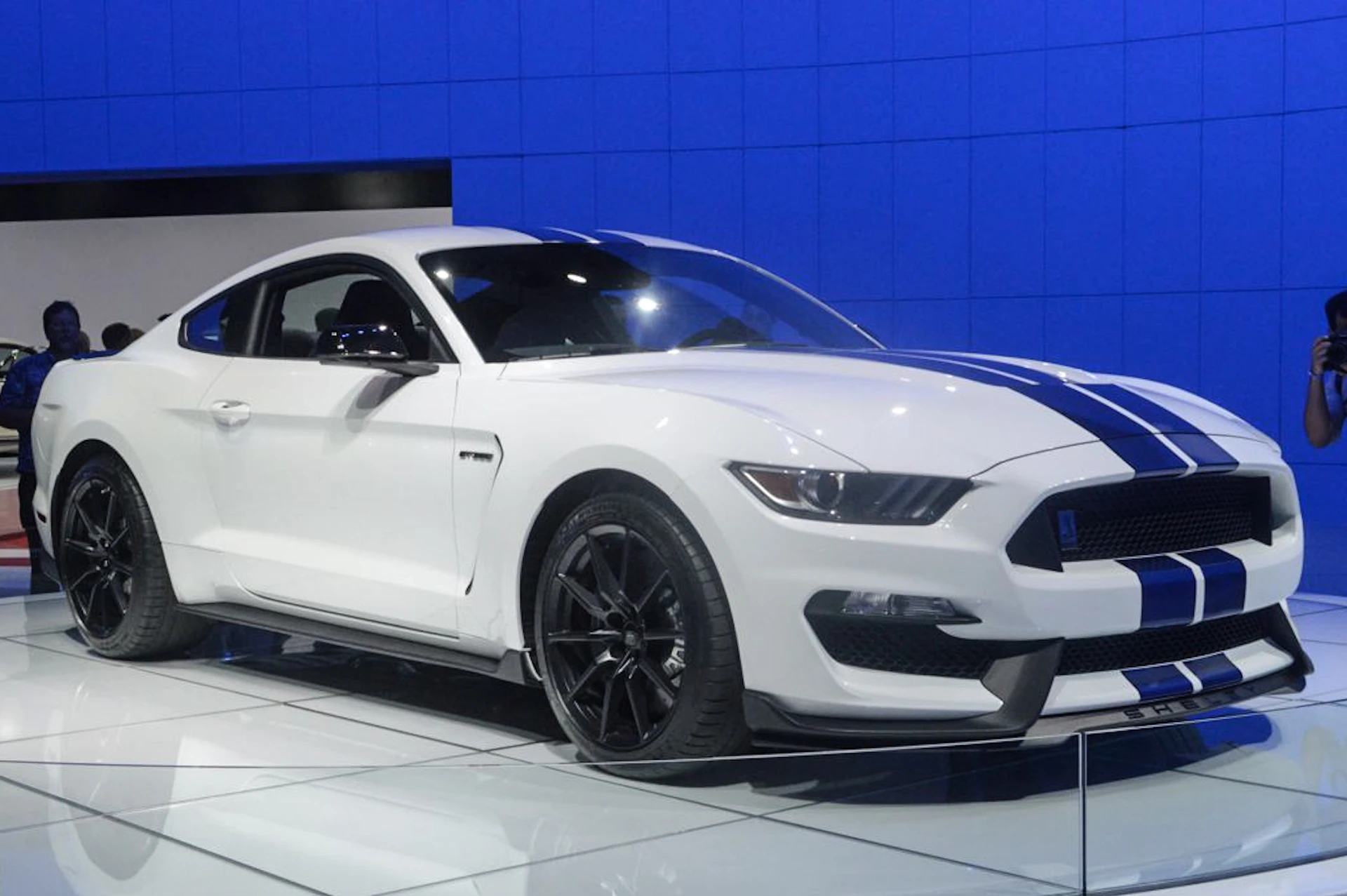 One of Ford's big LA introductions: the new Shelby 350GT Mustang (Photo: C.C. Weiss/Gizmag.com)