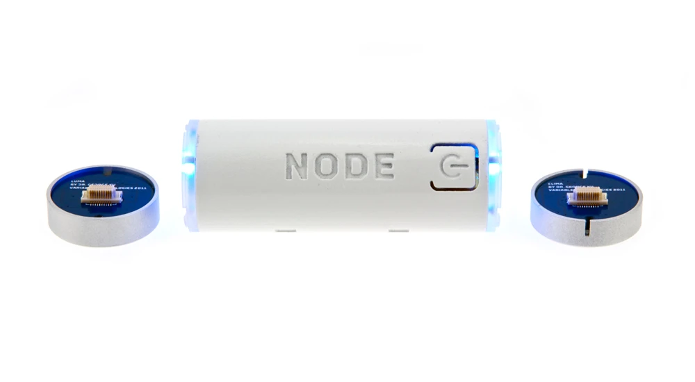NODE has module ports at either end, to accommodate a host of interchangeable sensors