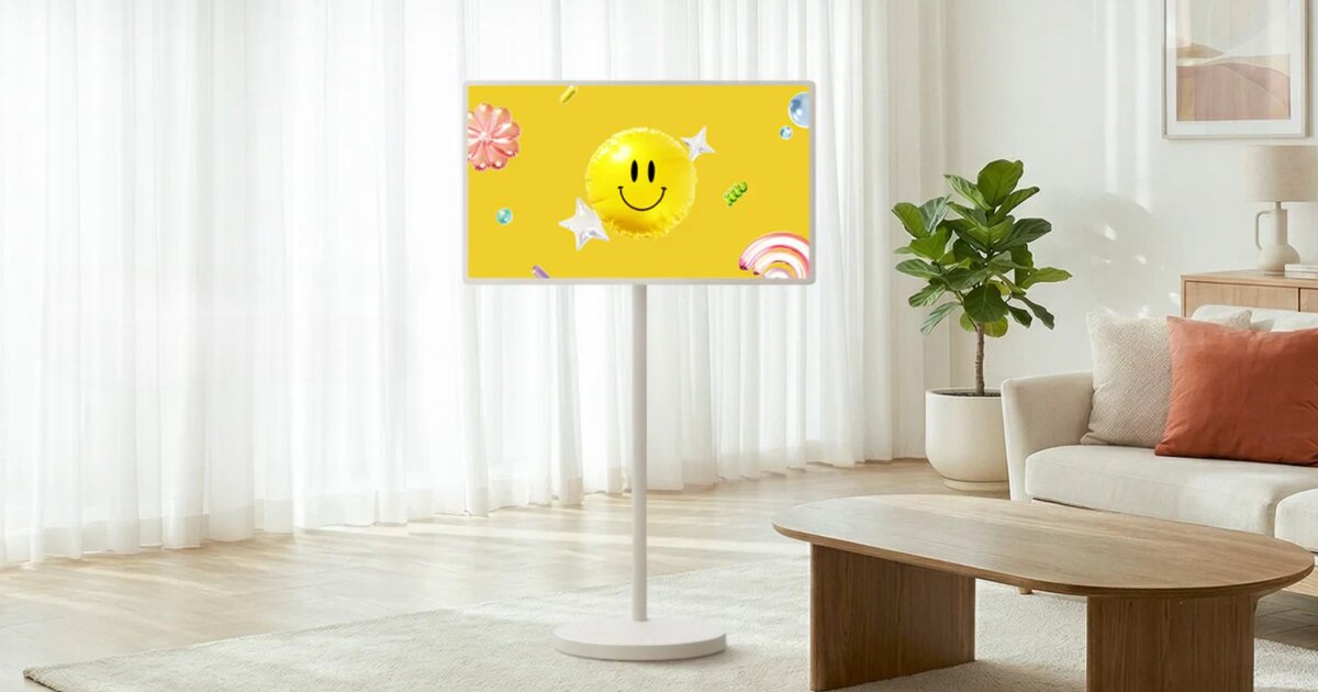 Movable smart TV doubles as digital art frame or huge tablet