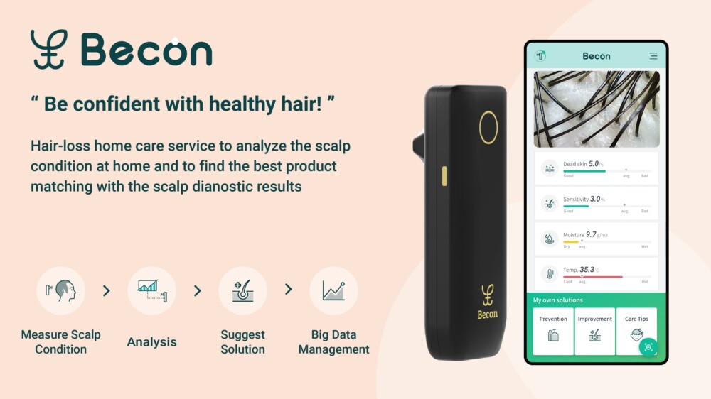 Becon is aimed at those concerned about their scalp health