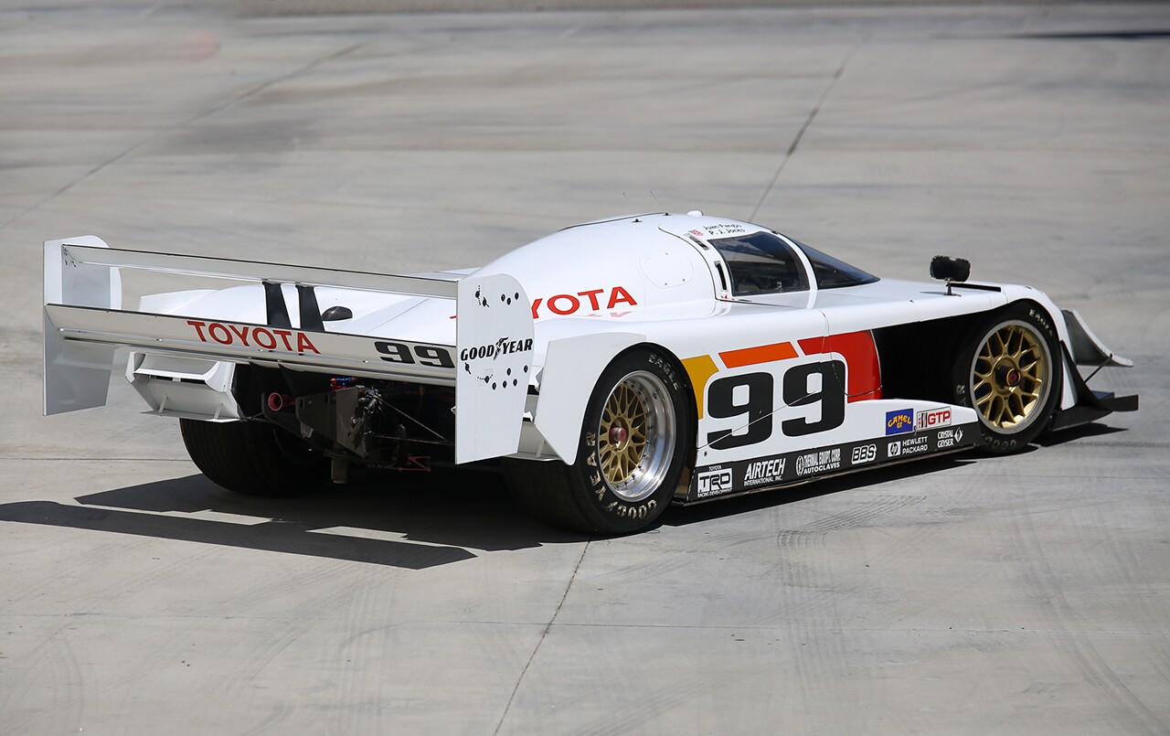 Going to auction from the collection of Juan Manuel Fangio II, this car was the most dominant prototype in US motorsport history, winning 14 time from 23 starts and giving Fangio the 1992 and 1993 IMSA GTP Championship. It also won the 12 Hours of Sebring Race in 1992 and 1993. The car was built by Dan Gurney's All American Racers and when it was retired, it was gifted to Fangio by Toyota. It runs a turbocharged 2.1 liter DOHC four with fuel injection and produced 700 hp in 1992, and 750 hp in 1993.