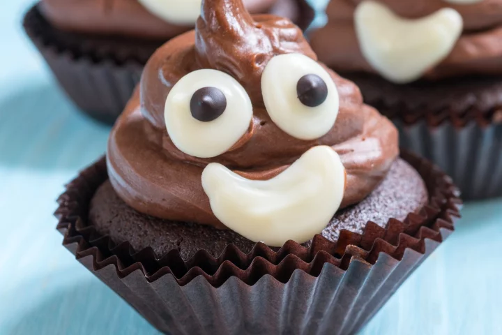 Cupcake of a poo emoji