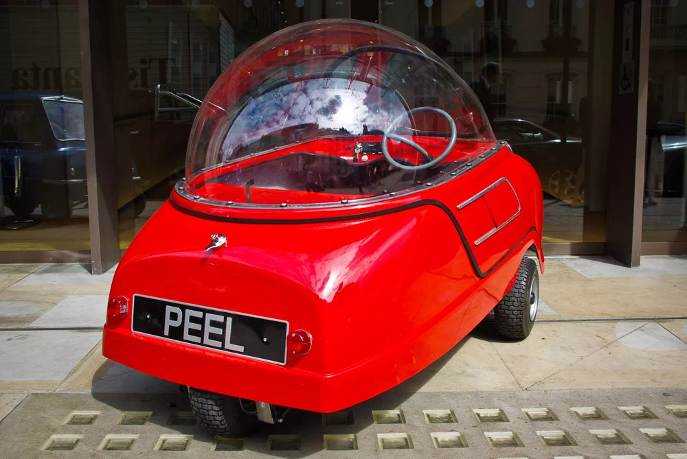 The three-wheeled Peel Trident microcar