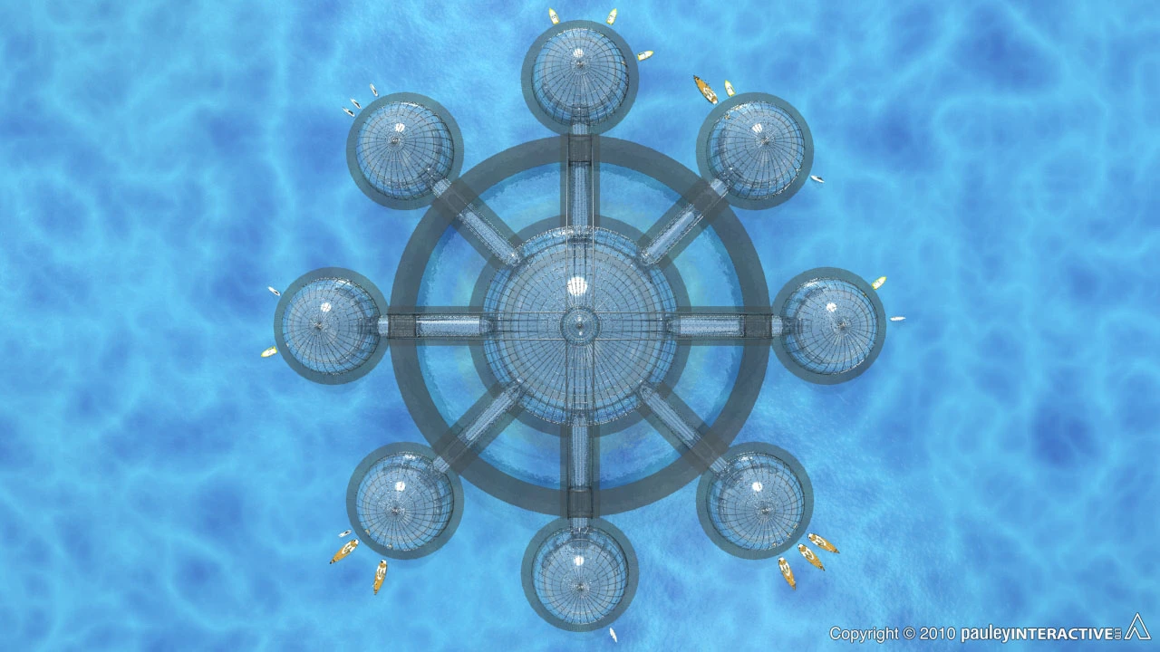 Sub-Biosphere 2 is a concept for a self-sustaining marine environment for human, animal and plant life.