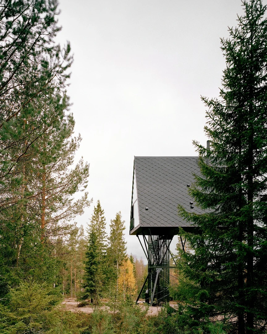 The Pan Treetop Cabins are situated to maximize natural light inside
