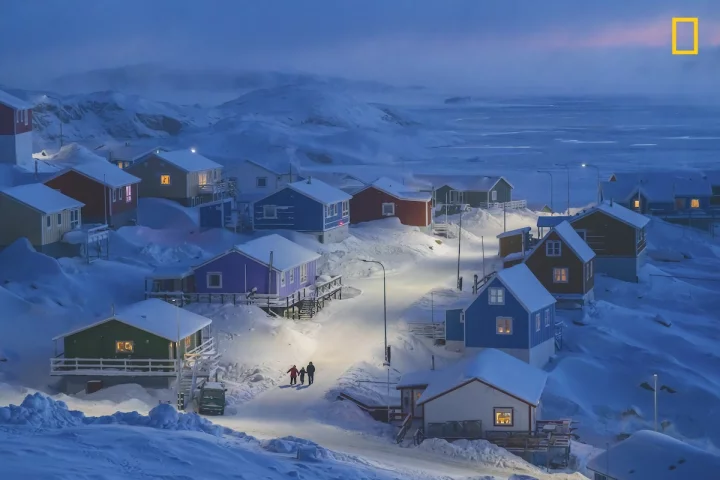 Grand Prize winner / 1st Place - Cities in the 2019 National Geographic Travel Photo Contest. "Upernavik is a fishing village on a tiny island in west Greenland."