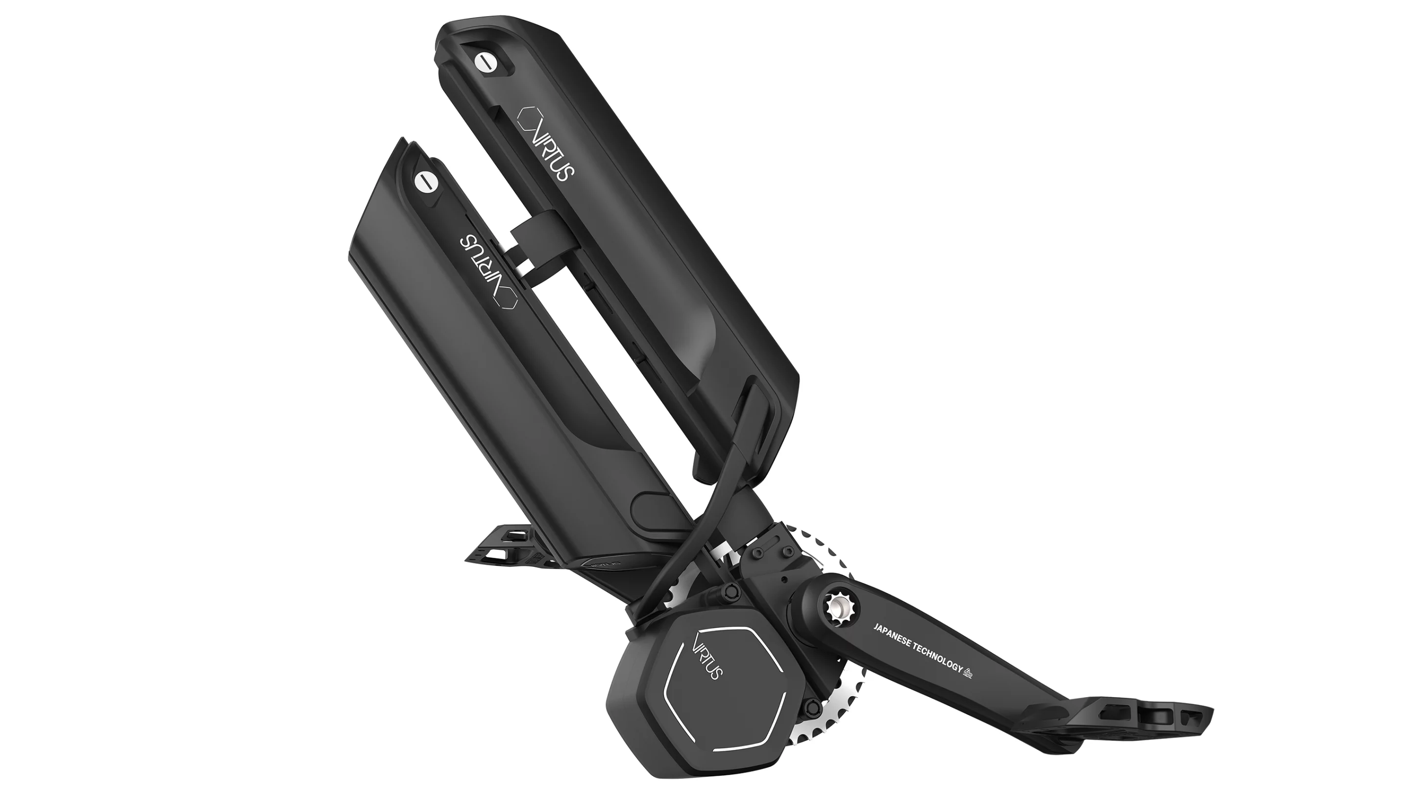 The Virtus offers a dual down tube battery option for added power and range