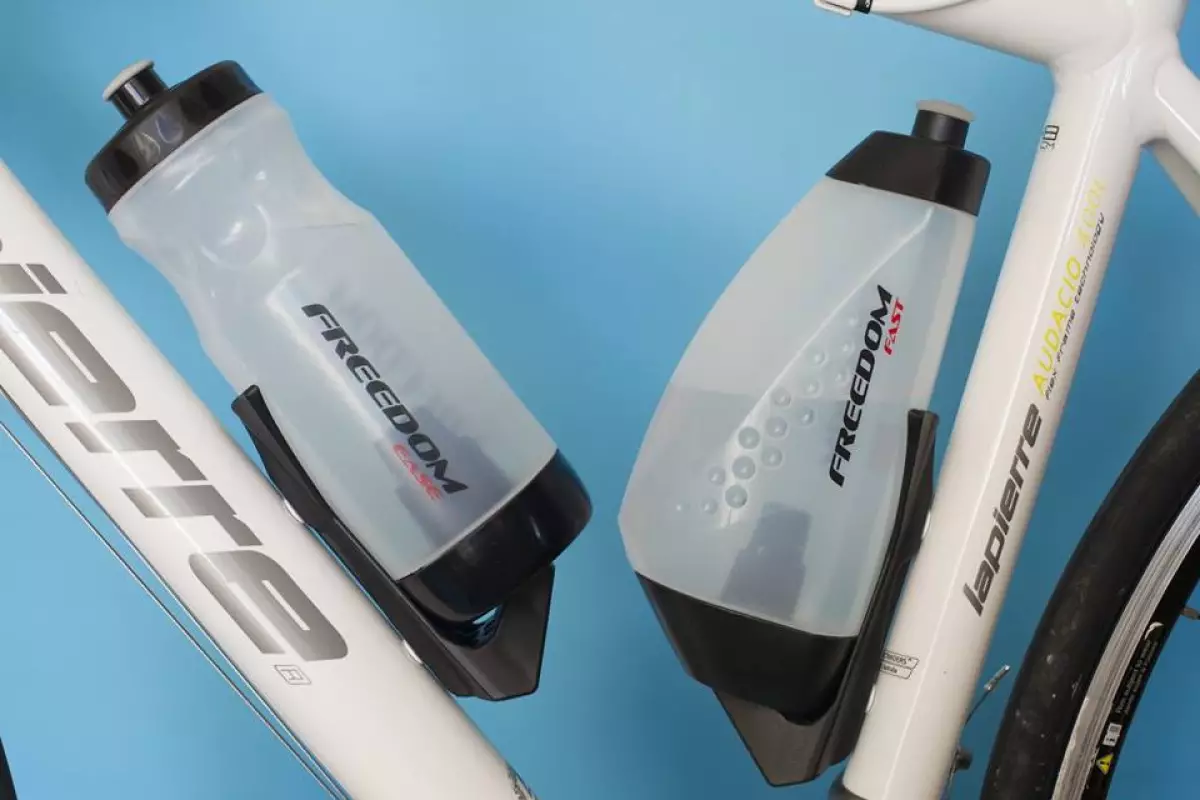 The Freedom Cycle system includes different styles of bottles, and also a hard-shell tool kit