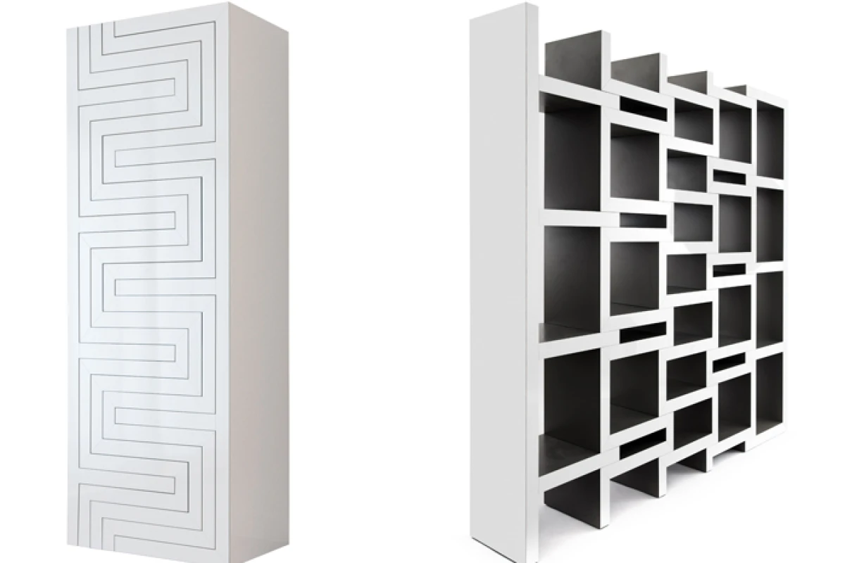 The REK bookcase by designer and architect Reiner de Jong is an elegantly designed bookcase that can be configured to accommodate a book collection of any size