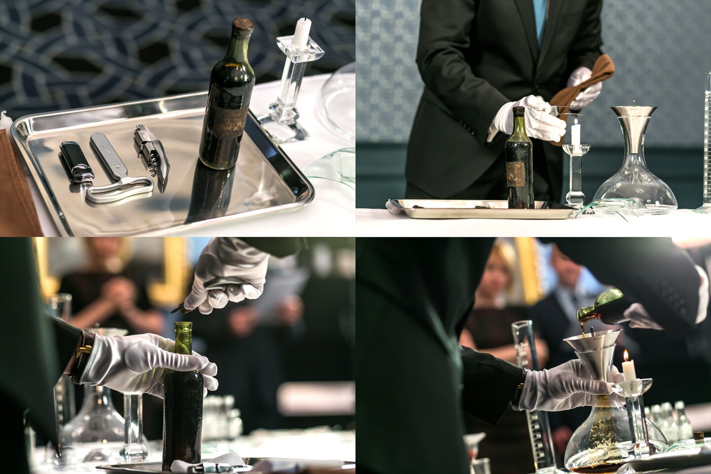The Gautier 1762 was opened, decanted and sealed in smaller bottles. It was still quite drinkable apparently.
