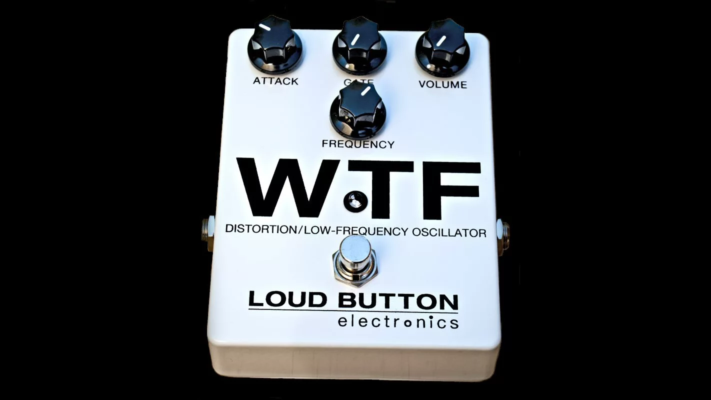 The aptly-named WTF effect pedal from Loud Button Electronics essentially mixes synth tones with guitar distortion effects with powerful results