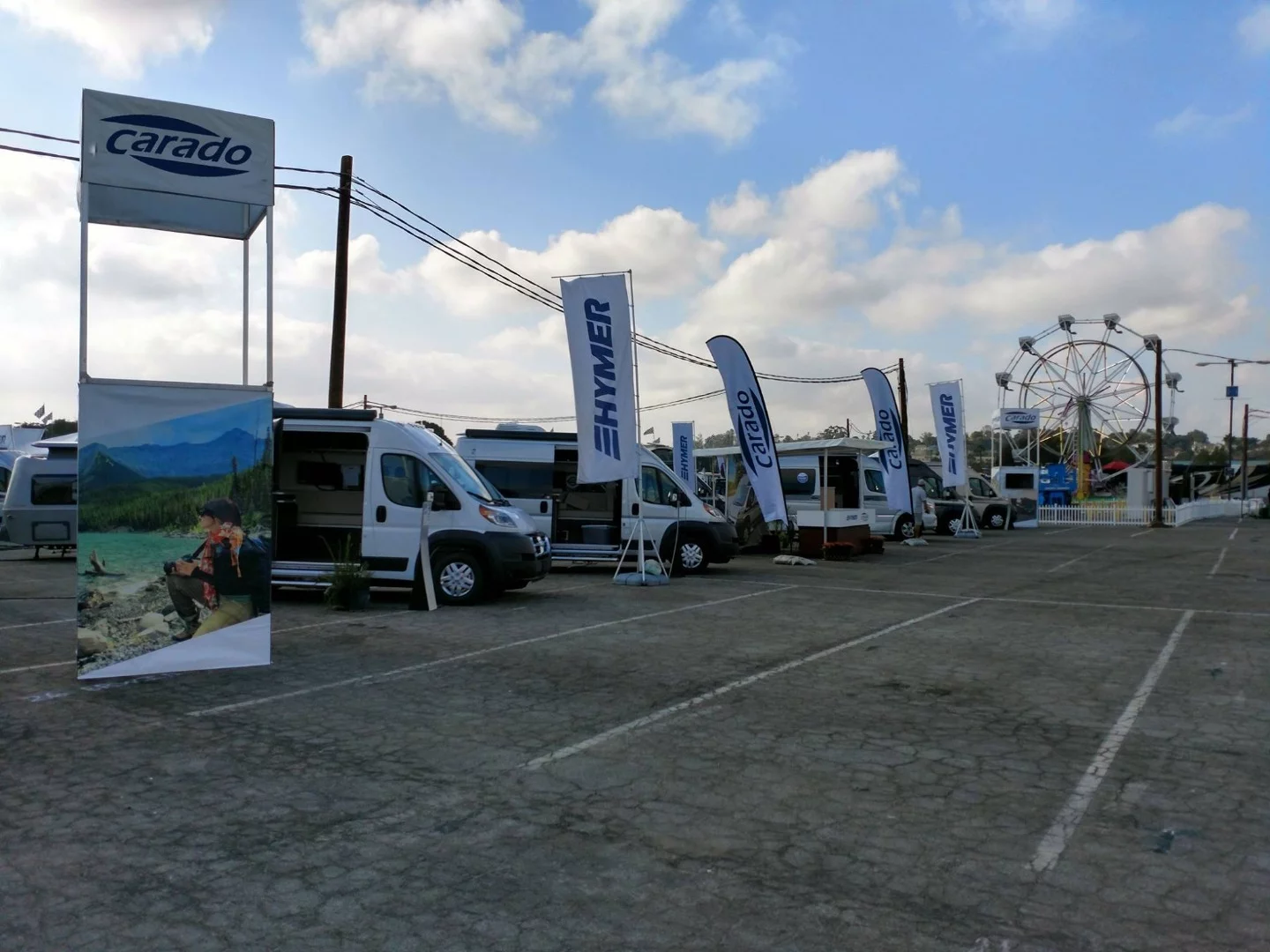 Carado and Hymer show their camper vans at the California RV Show