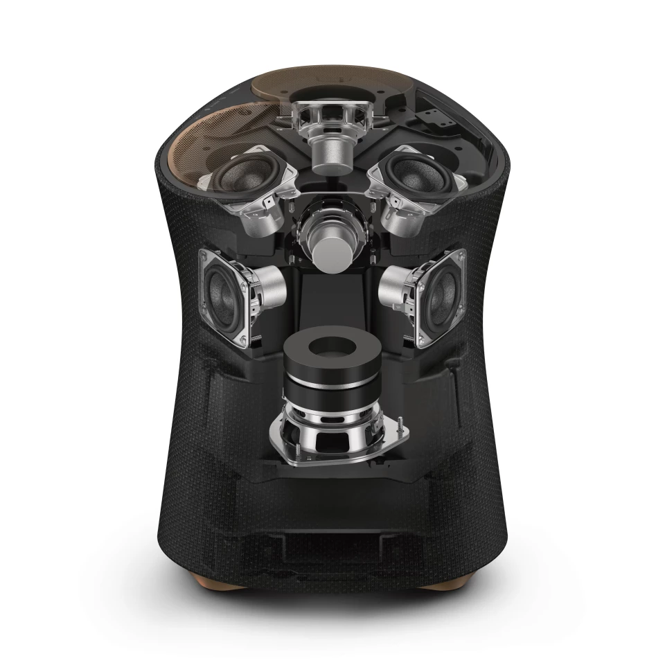 The SRS-RA5000 boasts seven speakers and Hi-Res Audio certification