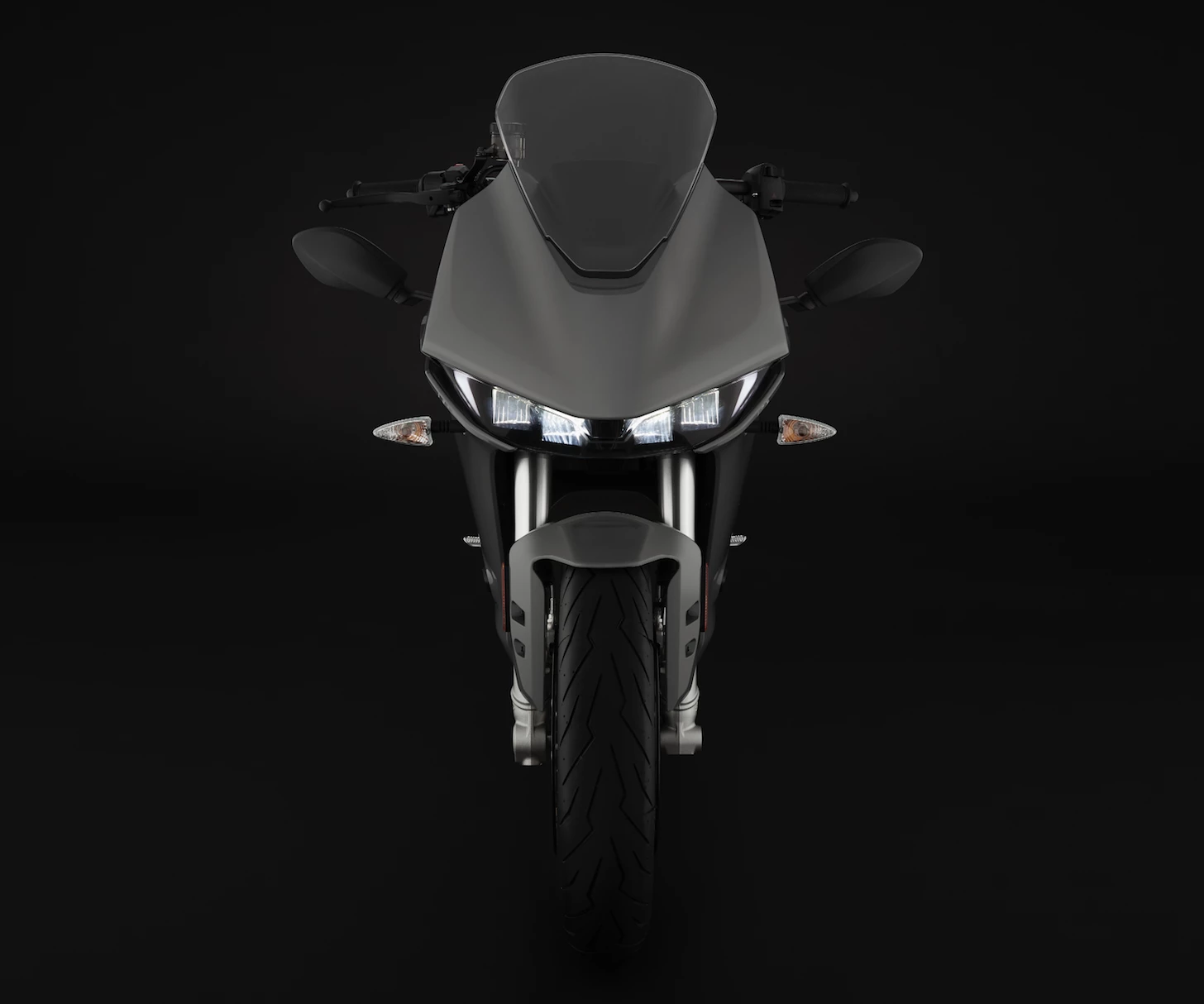 Integrated headlights and touring screen