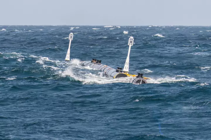 The Ocean Cleanup Project's trash-collection barrier under testing in the Pacific
