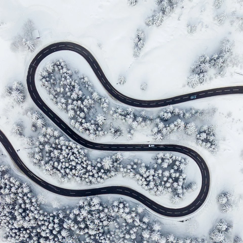 'Road in Winter'. Allgäu, Germany
