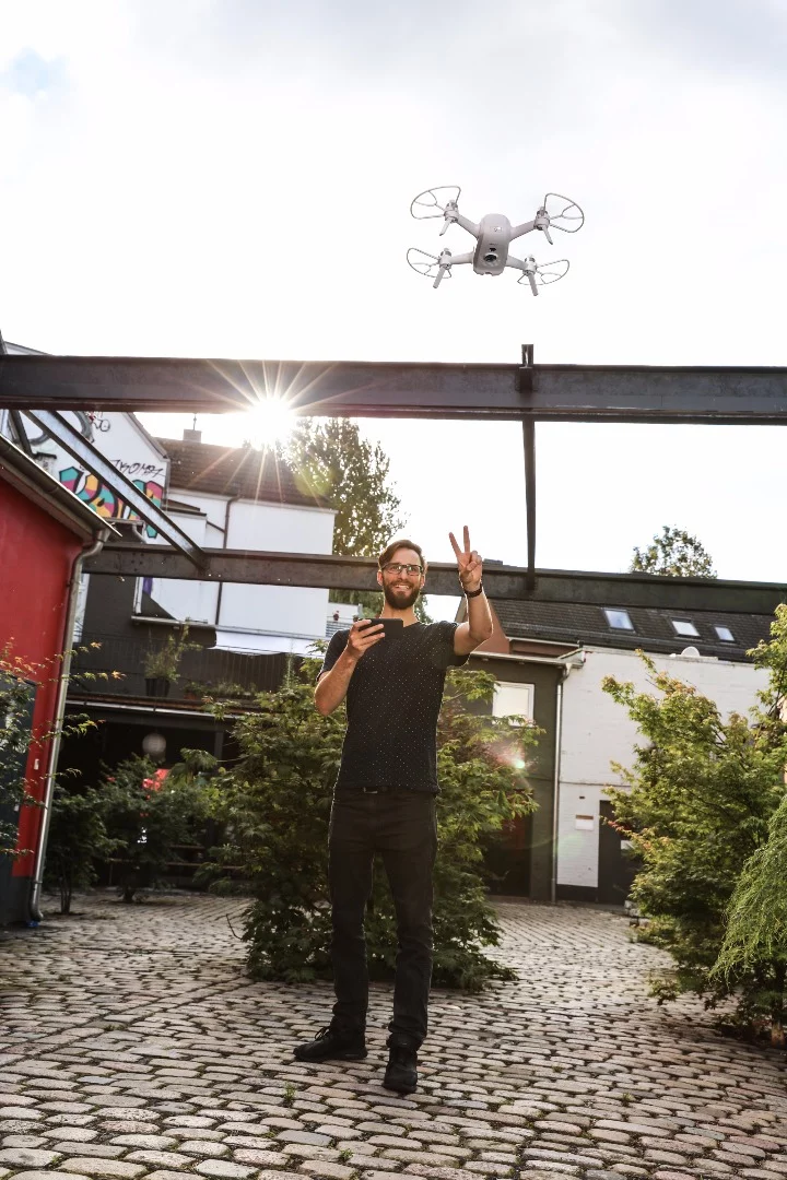 The Breeze can be flown using automated modes like Follow Me, Orbit and Selfie mode